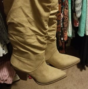 Knee high dressy boots